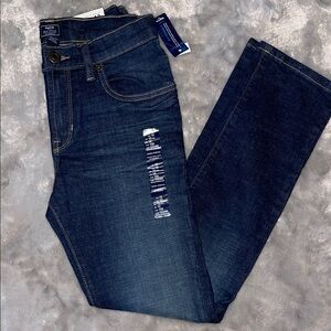 NWT Gap Boys Size 12 Dark Wash Skinny Stretch Jeans